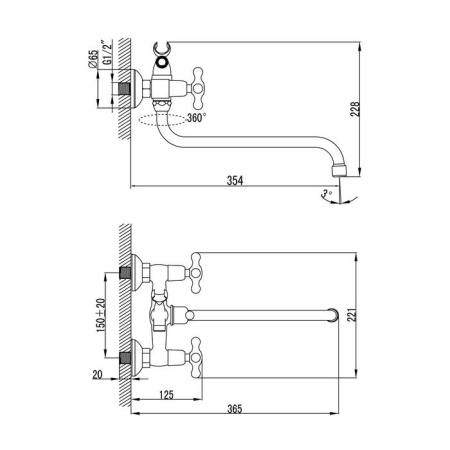 Смеситель для ванны IDDIS Jeals (JE2SBL0i10)